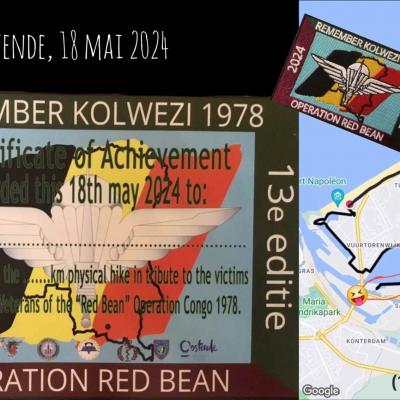 Commémoration Kolwezi à Oostende le 18-05-2024